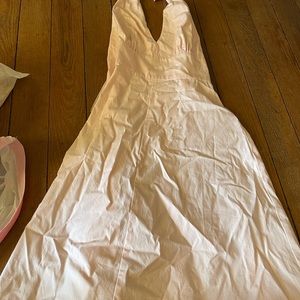 Petty cotton light pink pink halter dress